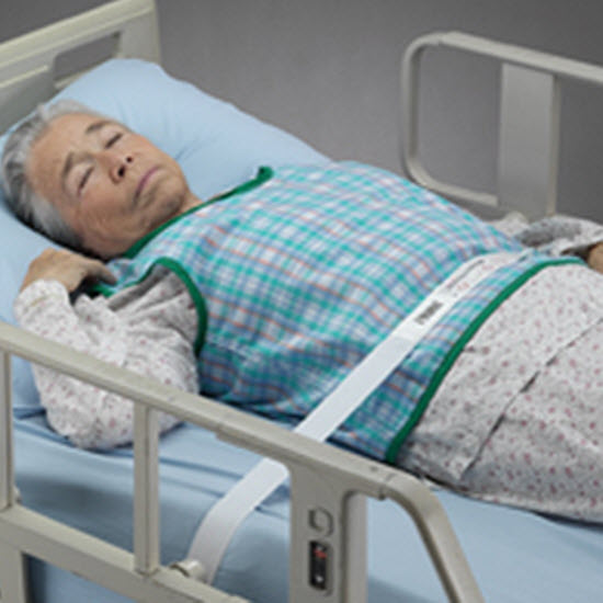 Patient Restraint Vest for Bariatric Patients with Straps and Back